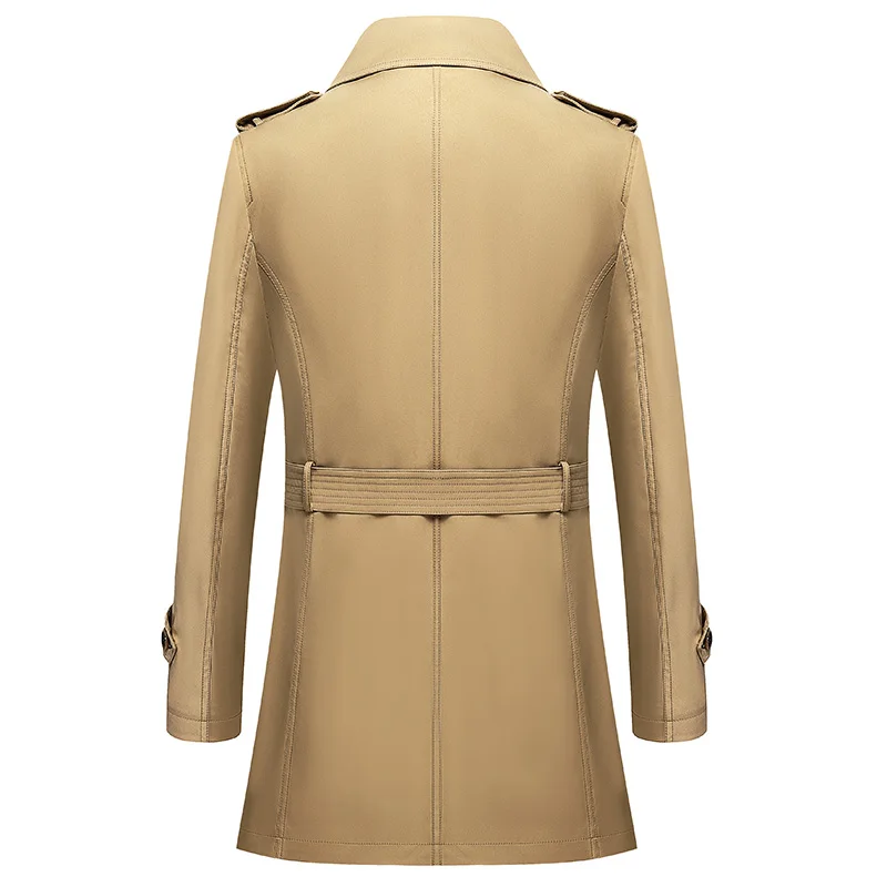 Classic Men's Trench Coat 8XL Plus Size Windbreak High Quality Business Casual Wind Coat Men Clothing Oversized Ponchos A5F7987 2