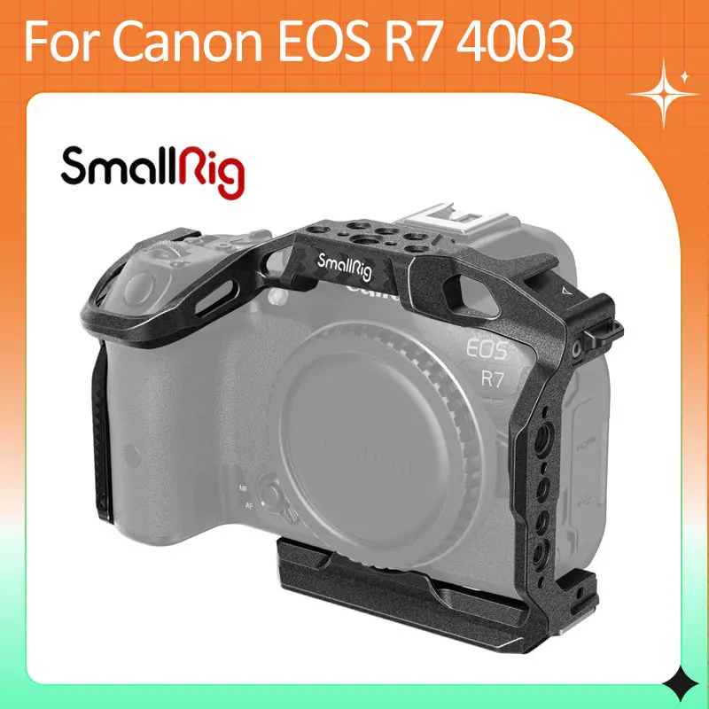 Smallrig R7 Cage "Black Mamba" Dslr Camera Cage Per Canon Eos R7 Camera Full Cage Piastra A Sgancio Rapido 4003