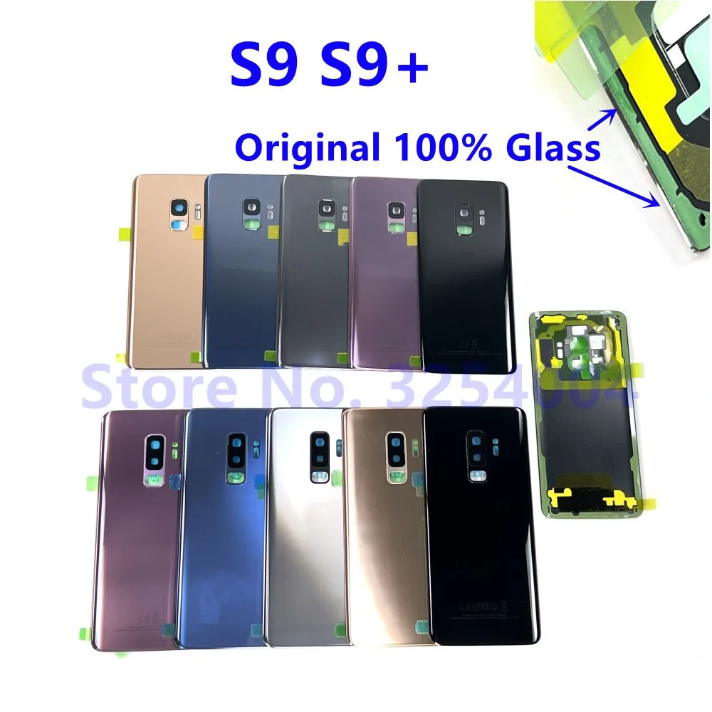 

Original Back Glass For Samsung Galaxy S9 S9 Plus SM-G960F/DS G965F G960 G965 Glass Back Battery Housing Cover Replacement S9+