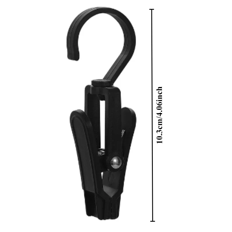 Description Picture 6 of item5/10/20PCS Rotating Clothespins Clamps Hanging Clothes Pegs Hooks Laundry Rotate Hat Clothespin Clamps for Home Storage Hangers