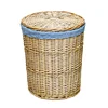 Large Dirty Clothes Basket Rattan Storage with Lid Clothes Basket Sundries Toys Storage Bucket Multi-Purpose Storage Baskeks 6