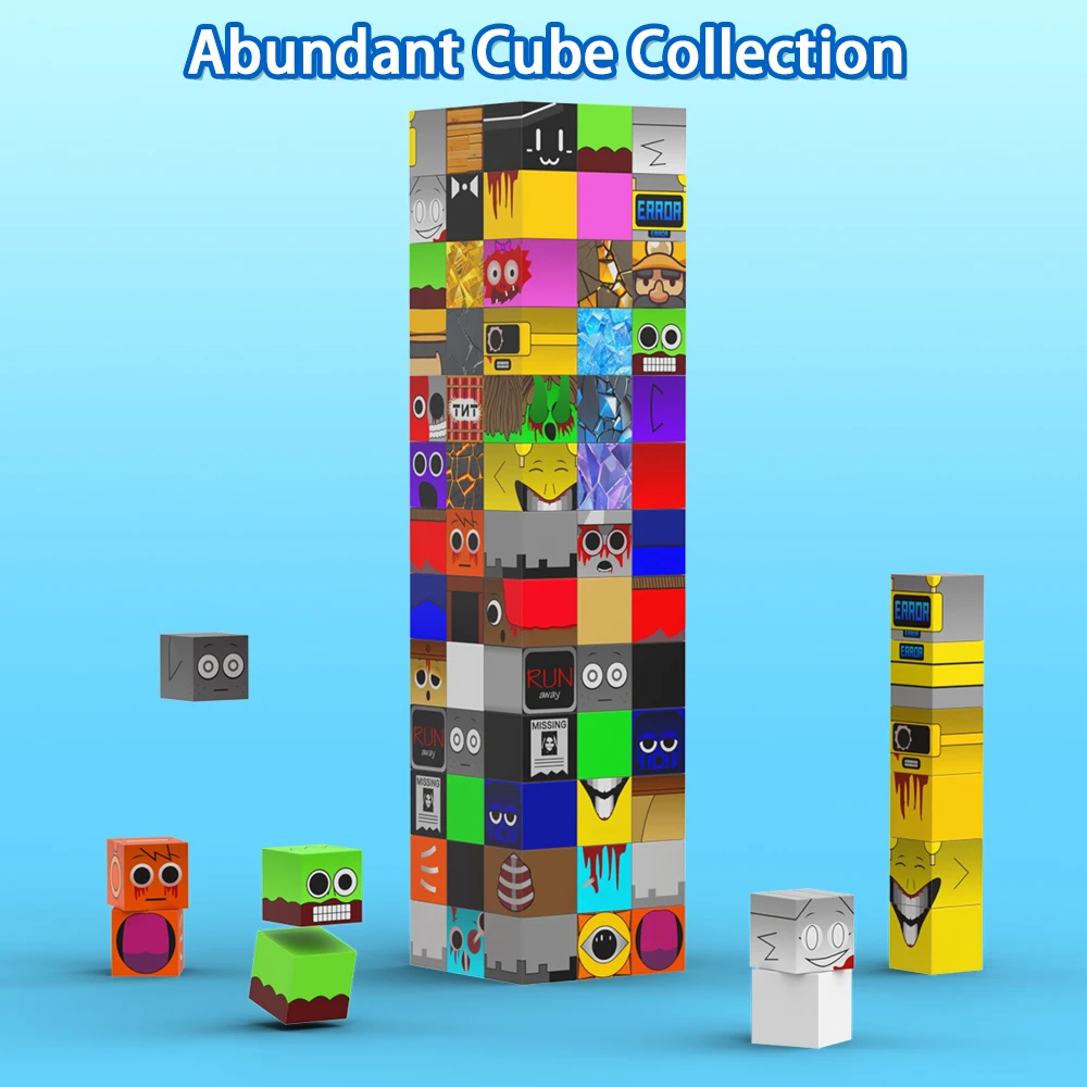 Sprunki Figures Magnetic Blocks Toys