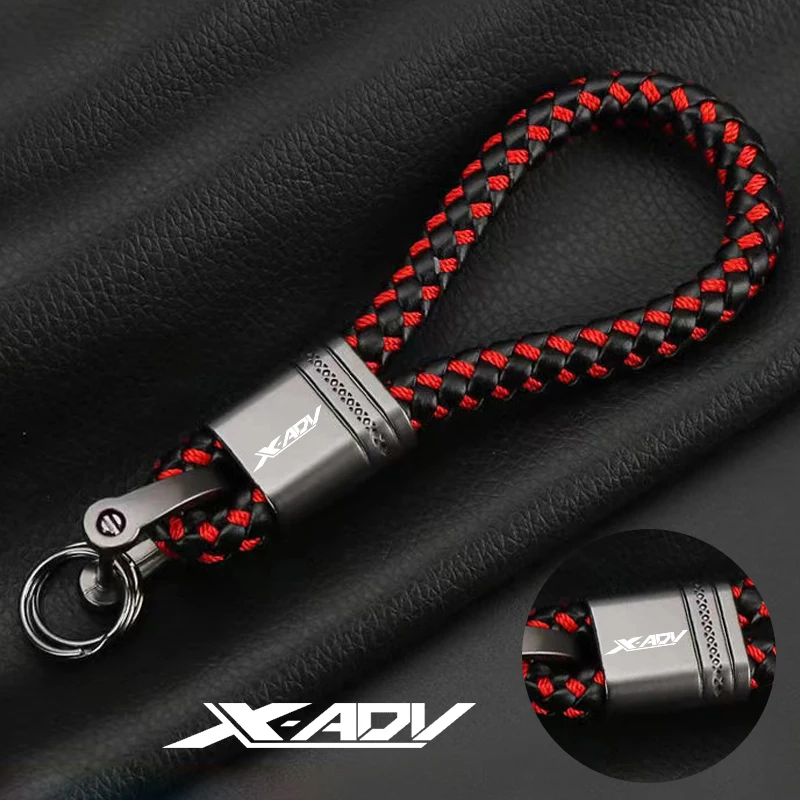 혼다 X ADV 750 X-ADV 2017 2018 2019 XADV 액세서리 맞춤형 로고 오토바이 꼰 로프 금속 키 체인