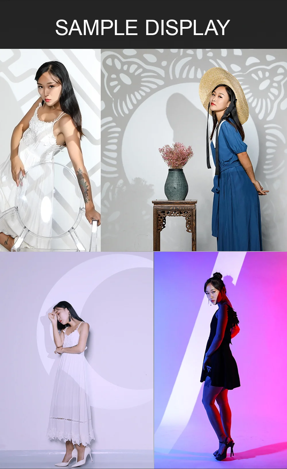 OT1 Graphic Cards For Snoot Optical Condenser Background Projection Graphic DIY