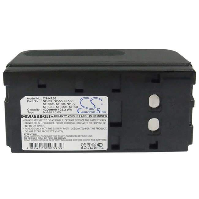 Bateria para Sony Np33 Oneil 550041100 Dr10 Np55 Np66 Np-66h Np-68 Np77 Np-98 Akai Bpn300 Bpn350 C20 cs 4200mah