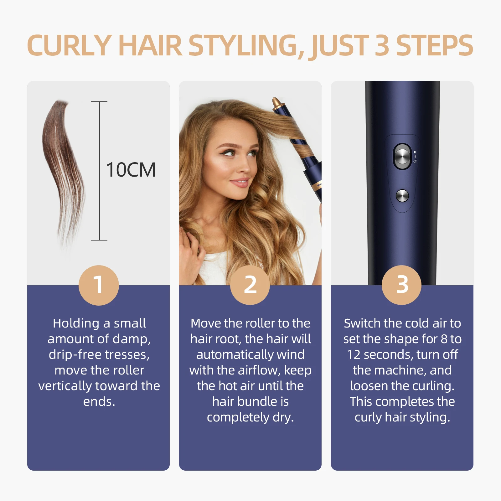 Air Hair Wrap Curling Iron Wearing Hair Dryer Hot Comb Air 1300W Dryer Professional Curling Iron Straightener Styling hair dryer hair straightener hair curler hair iron hair tools