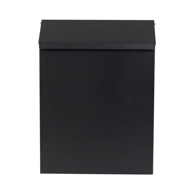 Falra Szerelt Postafiókok Kombinált Zárral, Nagy Teherbírású Postafiók Falra, Külső, Biztonságos Postbox, Fekete,