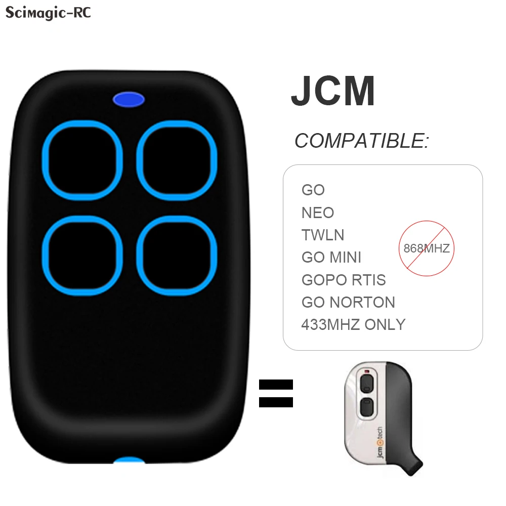 Controllo Garage Jcm Tech Muv2 Muv4-Cyc Pro 868Mhz Gate Command Roper Go Neo 433Mhz Garage Opener