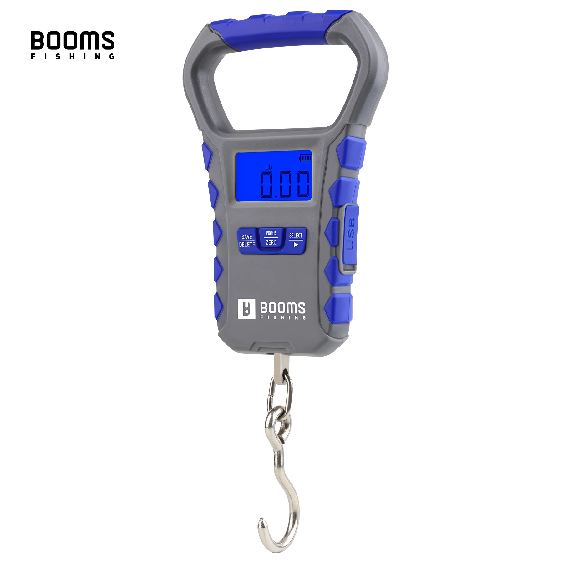 Balance de pêche numérique Boomsfishing XW50 USB rechargeable - Capacité 30kg écran LCD mince