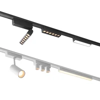 Ultra Thin Magnetic Led Track Light DC48v Flexible Fixture Ceiling Surface Mounted Led System Ceiling Lamp Rail Spotlight Home 1