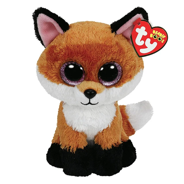15CM Ty Beanie Glitter Big Eyes Fox Dog Sheep Koala Fish Kawaii Slick Soft  Animal Doll Kids Toys Christmas Gift for Children 2