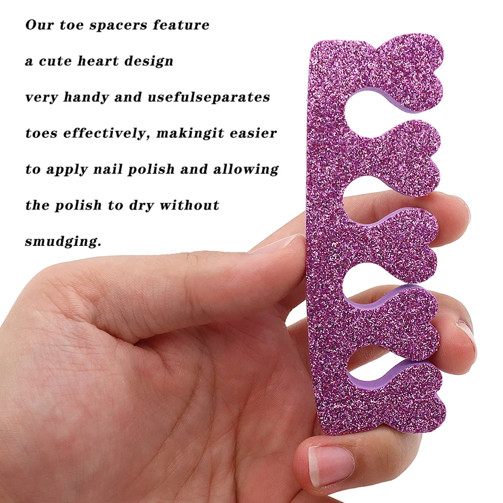 25Pcs/Bag Toe Separators For Pedicure Sponge Toe Separator For Nail Polishing Party Nail Art Painting Toenails Manicure Tool Kit