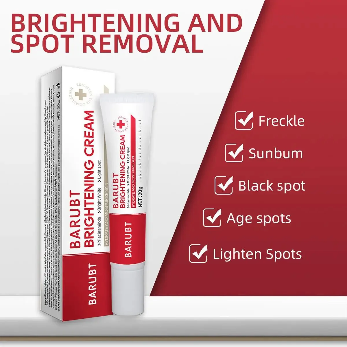 Effective Whitening Cream Freckles Dark Spots Removal Face Brighten Products Fade Melasma Corrector Lighten Melanin Beauty