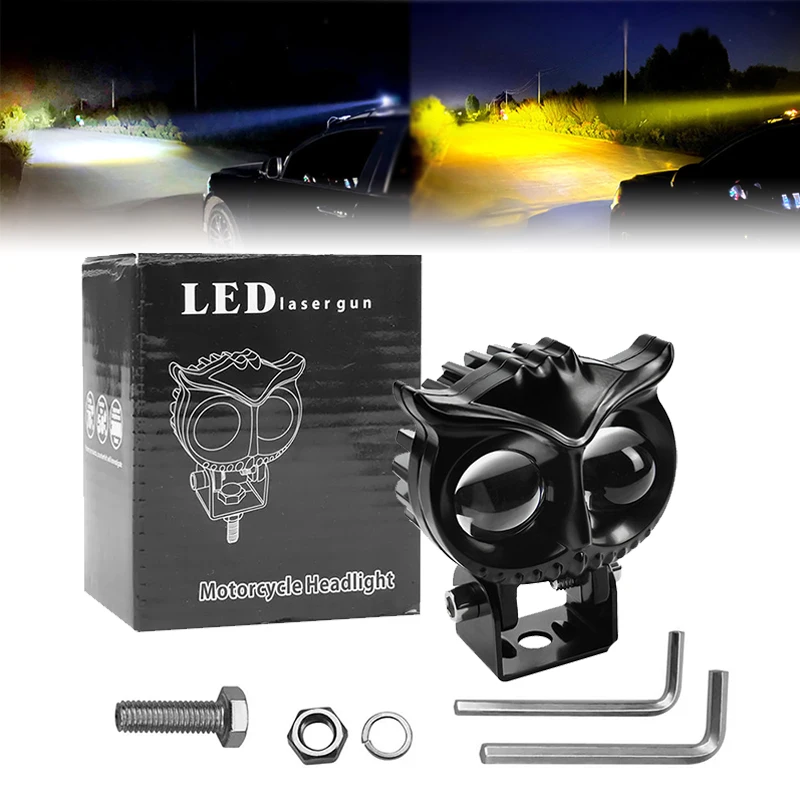 

Motorcycle 3Inch Led Work Light 12D Lens 60W 3500K 6000K Yellow White Off Road Driving Fog Lights Spotlight For Car Lamp Truck