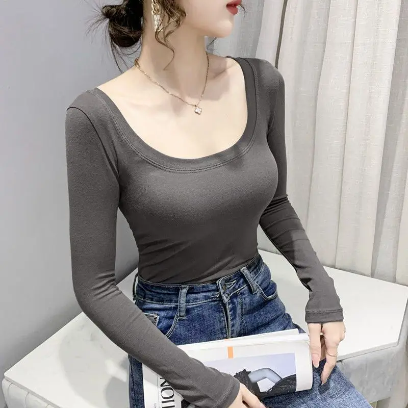 

Ladies Fashion Casual Long Sleeve T-shirt Women Clothes Woman Spring Autumn Lazy Style Pullover Top Cheap Wholesale BPy1005