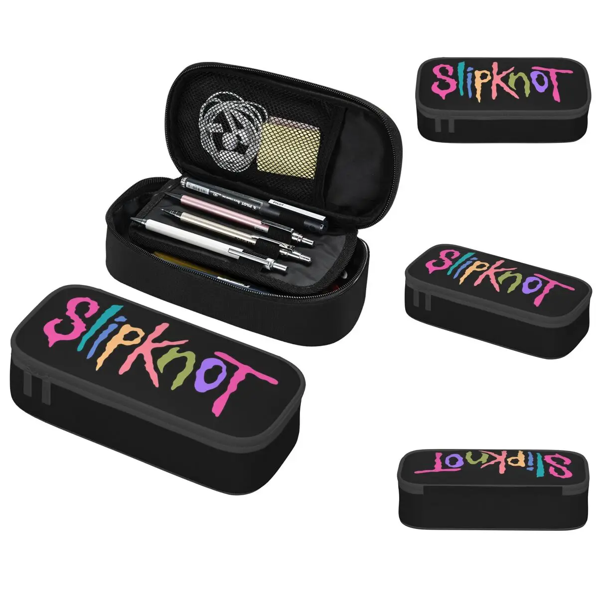 Slipknots Merch Pencil Cases Large Capacity Pen Bags Pen Box Pencil Pouch For Boys Girls Students Stationery School Office