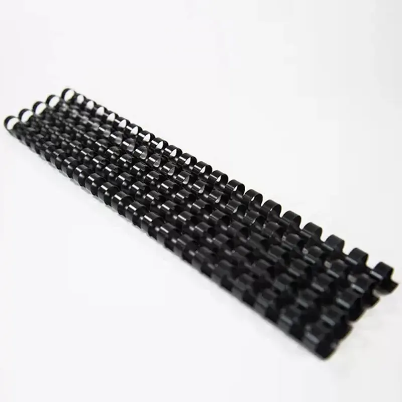 100PCS Binding Apron Plastic 21 Hole 6-12mm Coil A4 Machine Consumable Loose-Leaf Spiral Coil Scrapbook Notebook Office Supply