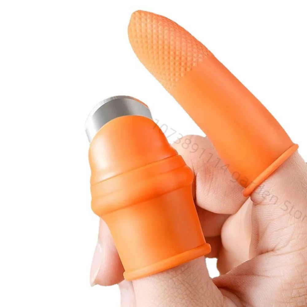 Sharp Pinching Plant Blade Scissors 5pc Glove Thumb Knife Finger Protector Silicon Thumb Knife for Vegetable Fruit Picker Garden garden tool finger protector finger guard fruit picker