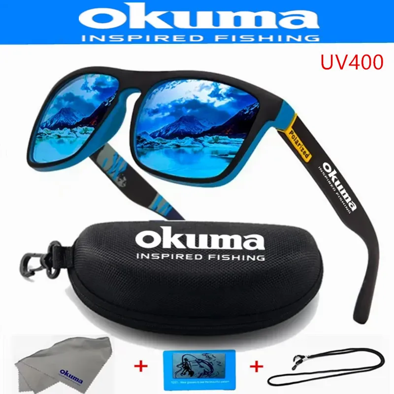 Okuma Polarized Sunglasses UV400 for Men and Women Outdoor Hunting Fishing Driving Bicycles Optional Box polarized sunglasses fishing sunglasses