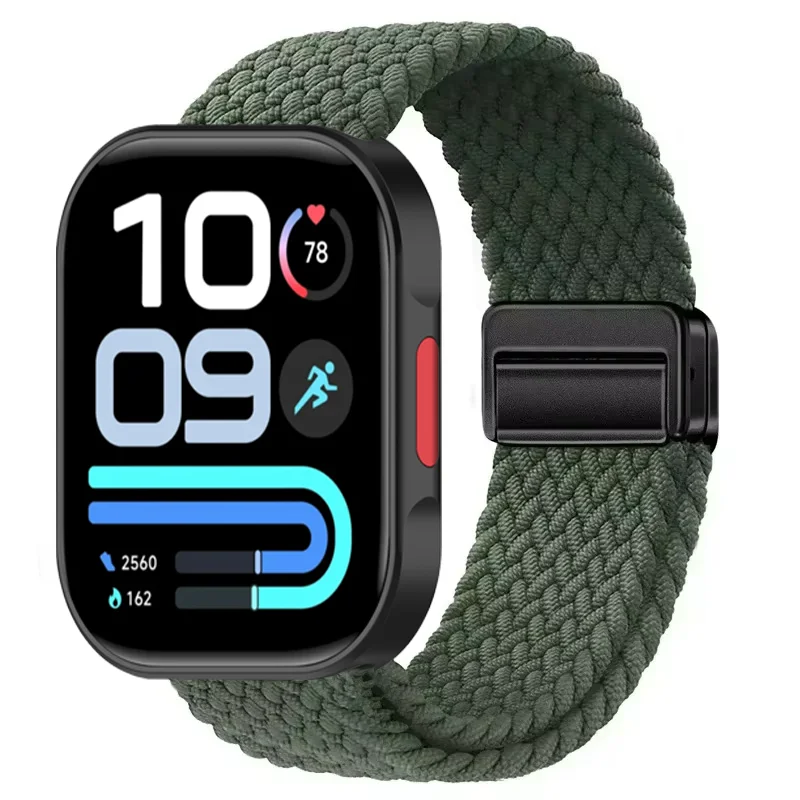Magnetic Braided Nylon Loop Band - Adjustable Sport Replacement Strap and Bracelet