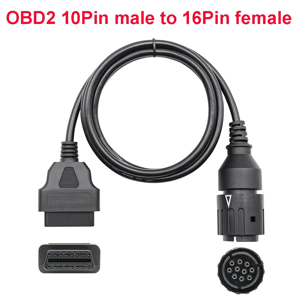 Keenso Auto OBD2 diagnosekabel, 16-polige stekker naar bus diagnostische  adapter verlengkabel draad platte OBDII lintkabel diagnostische adapter  stekker (100 cm) : : Auto & motor