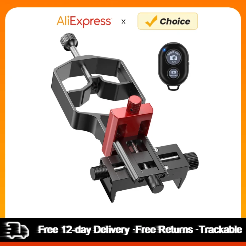 Phone Scope Digiscoping Adapter 3-Axis Metal Phone Holder Mount for Max. 2.4In Eyepiece Telescope tridaptor XYZ-001 Camera Accessories