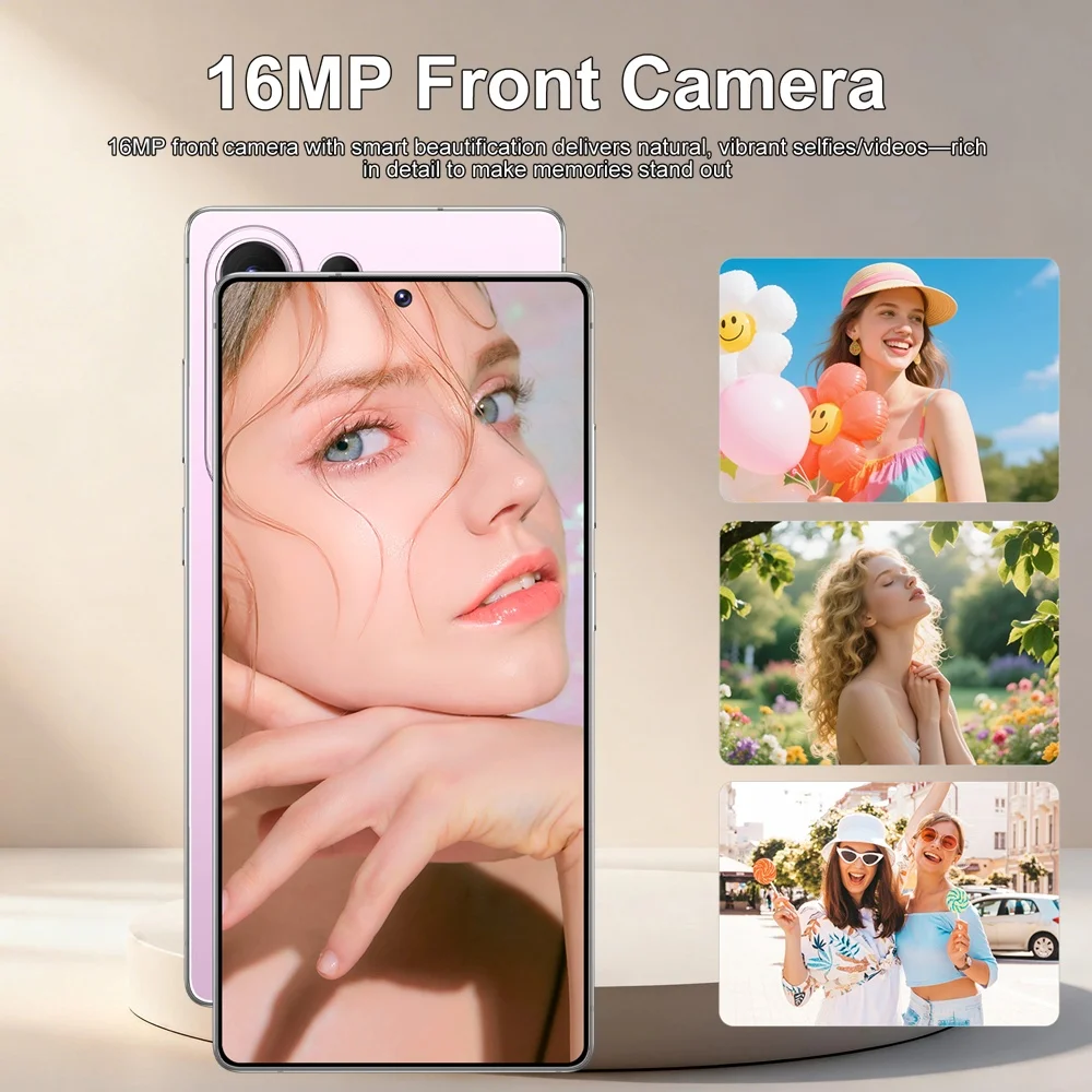 K-Touch Smartphone For C26 UltraX 5G Cell Phone 7.3 Inch 7800mAh Battery Mobile Phones Android Full Display 48MP Camera 22GB RAM 2TB ROM Face ID Unlocked 5G Dual SIM Android 15 Cell Phone with FM Radio GPS