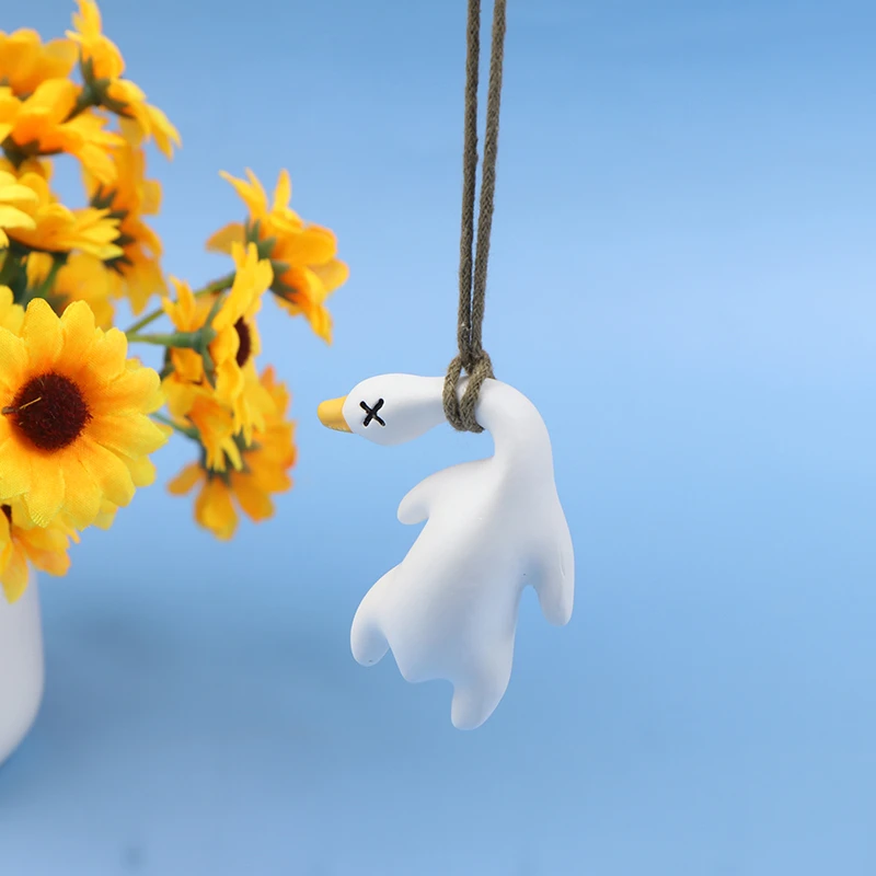 Swing Goose Car Pendant Funny Swing Duck Car Hanging Ornament Car Rear