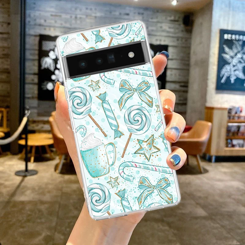 Cartoon Christmas Soft TPU Clear Phone Case Cover
