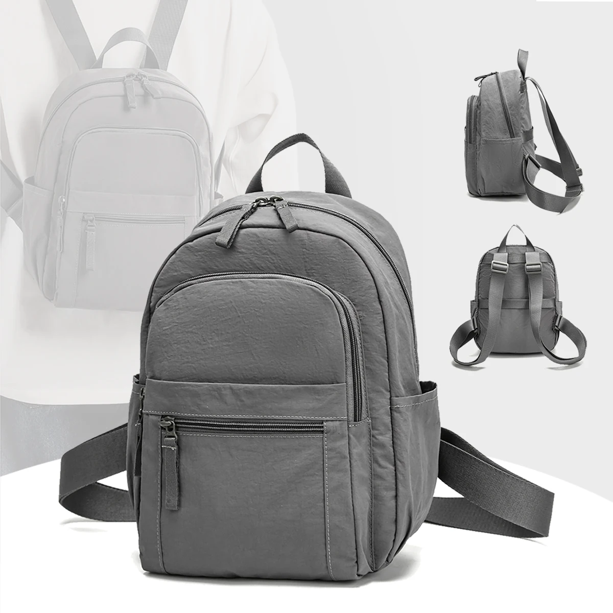 French Fresh Mommy Normcore Travel Backpack New Niche High-End Lightweight Commuter Fashion Burden-Reducing Backpack