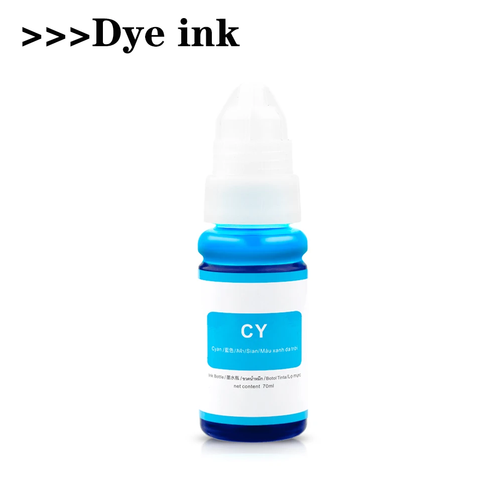 Refill Dye Ink for Canon GI-490 GI-790 GI-890 Pixma G1000 G1100 G1400 G2400 G3400 G2000 G3000 Printer Cartridge