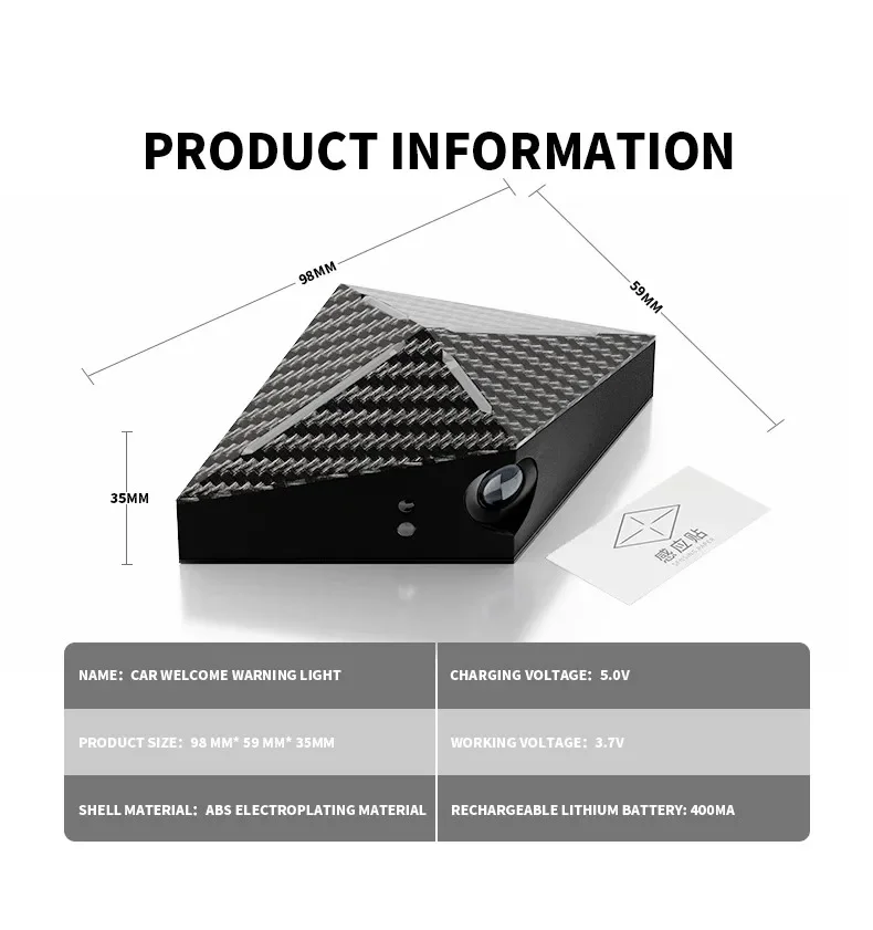 2 Pièces Lumière De Bienvenue De Porte De Voiture Pour MG HS