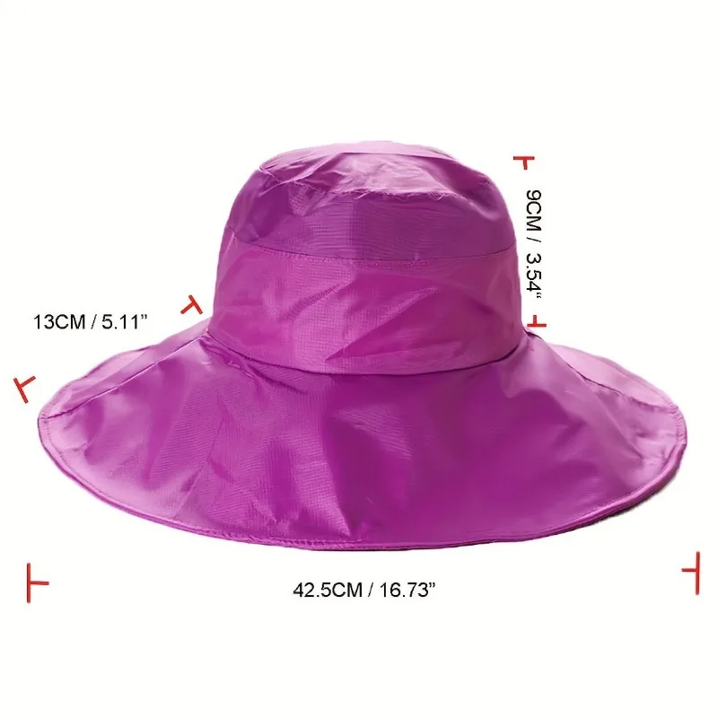 Outdoor Sunshade Fisherman Hat Sun Protection Travel Mountaineering Hat Large Brim Rain