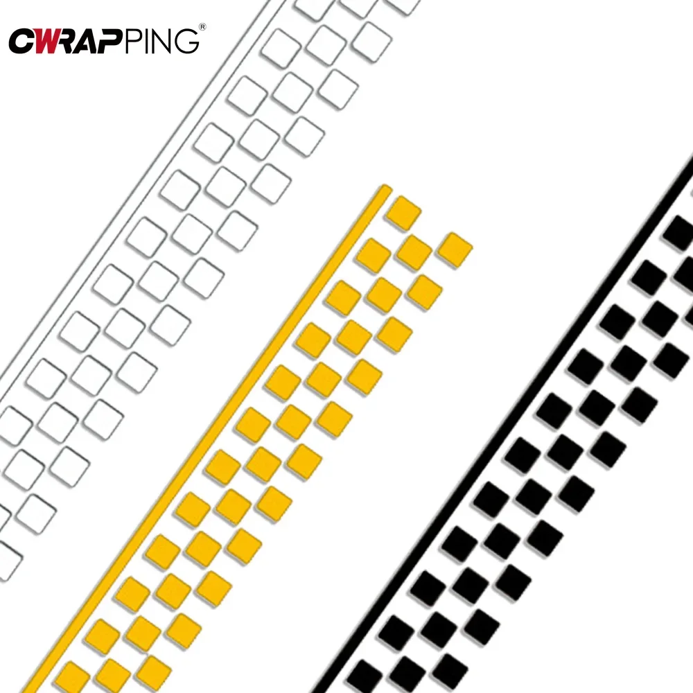 Adesivi per auto da 50 cm Adesivi per decalcomanie a strisce a quadretti Decalcomanie per parafango per moto Adesivo decorativo per accessori per moto per auto - immagine 4