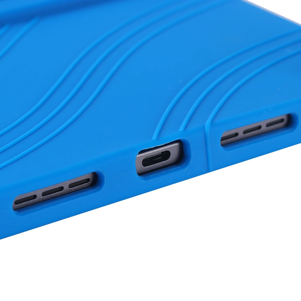 Durable Silicone Tablet Cover with Kickstand - Soft Shockproof Protector