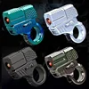 Mini Throwing Shell Bullet Gun Relieve Stress Ring Alloy Metal Finger Gun Decompression Toy For Boy Gift Launch Soft Bullet Play 4
