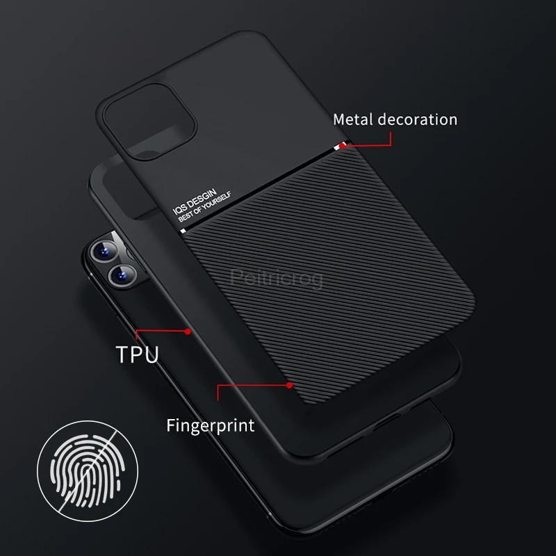 Luxury Leather Phone Case For iPhone 13 12 11 Pro X XR XS Max 8 7 6S 6 Plus 5 SE 2020 Car Magnetic Cover Ultra thin Cover mobile pouch