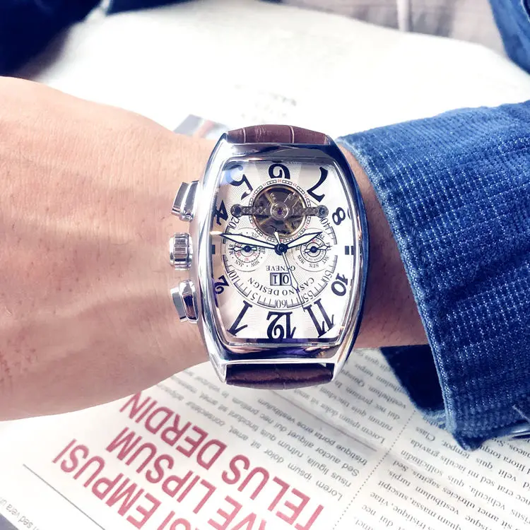

40MM Top Tourbillon Original Watch Brand AAA Faiga Maggie Watch CASENO Samurai Automatic Men's Mechanical Watch Fashion Men Cool