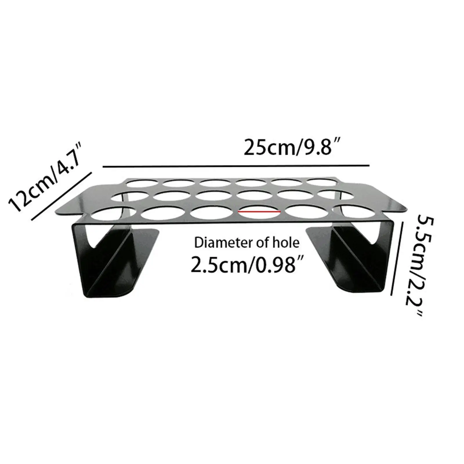 Jalapeno Grill Rack with Handles Drumstick Chicken Legs Roaster 18 Holes Chili Roasting Rack BBQ Accessories Sea Food