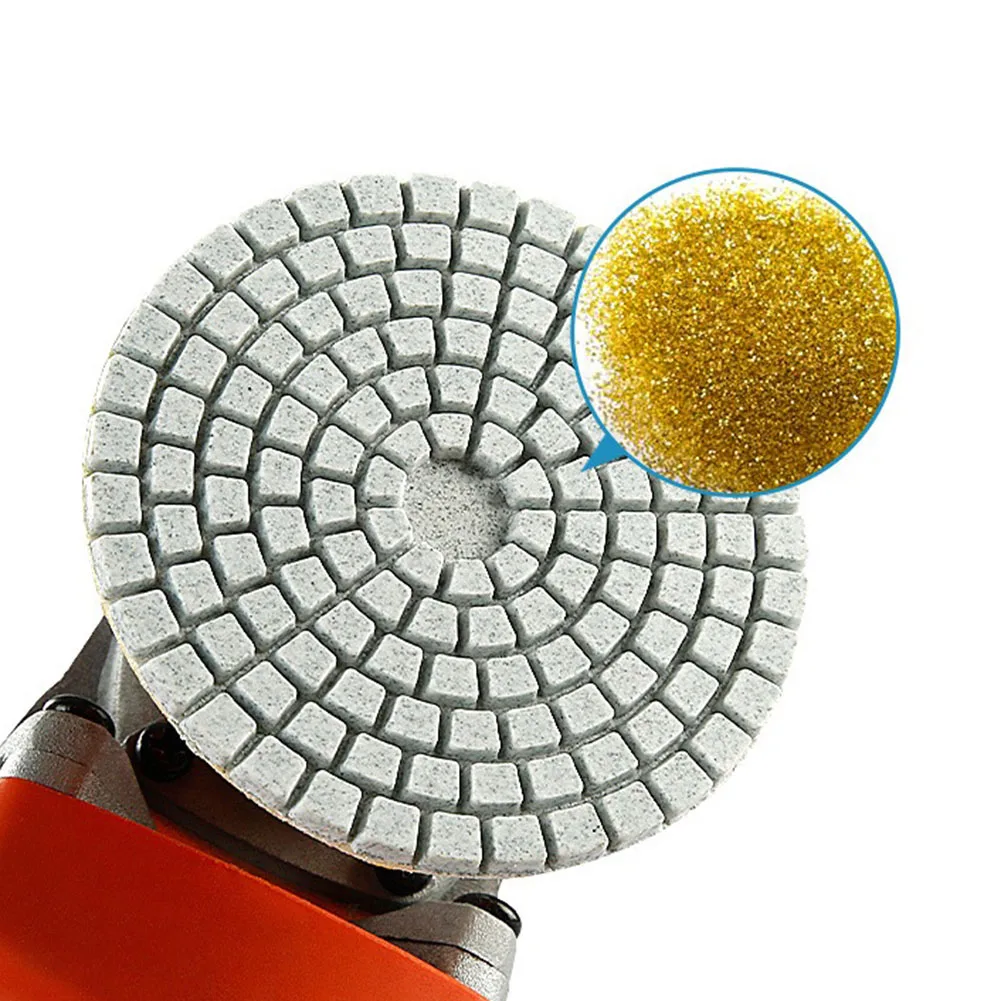 Diamond Polishing Pad Wet Dry Buff Disc Abrasive For Marble Concrete Integrated Grinding Disc Angle Grinder Tools 80mm 3 Inch