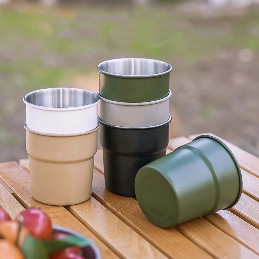 304 Stainless Steel Coffee Mug 10.14oz Outdoor Camping Coffee Cups Water Cups Summer Winter Drinkware Gifts coffee mug