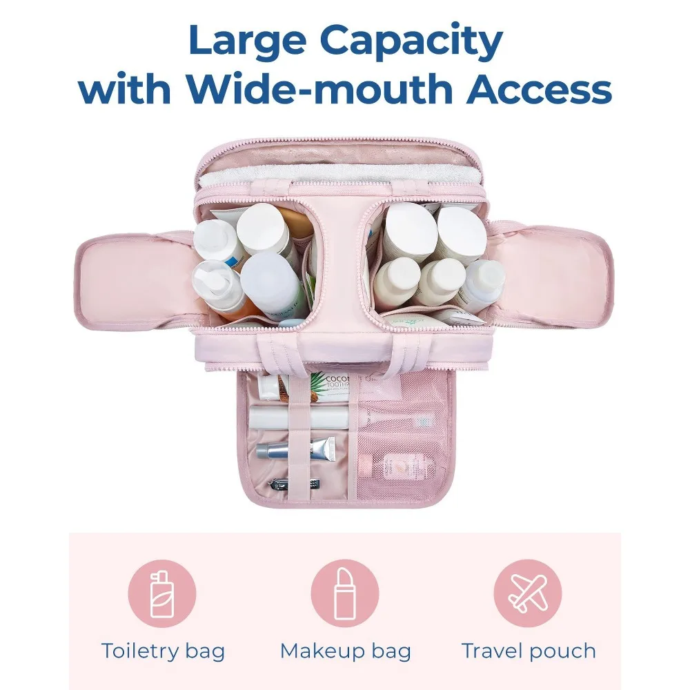 Lightweight Travel Toiletry Bag New Handle Large Capacity Fluffy Makeup Bag Women Storage Bag