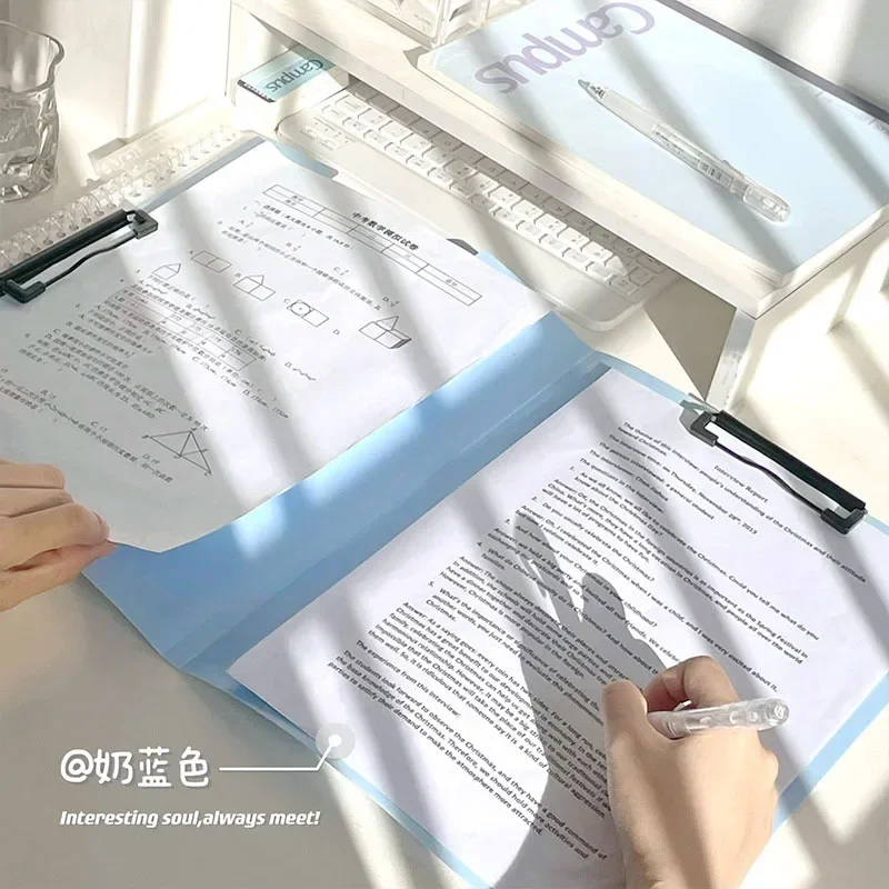 A4 File Organizer Clipboard Scrapbook Paper Sticker Binder File Folders for Student 1 Piece ring binder pockets