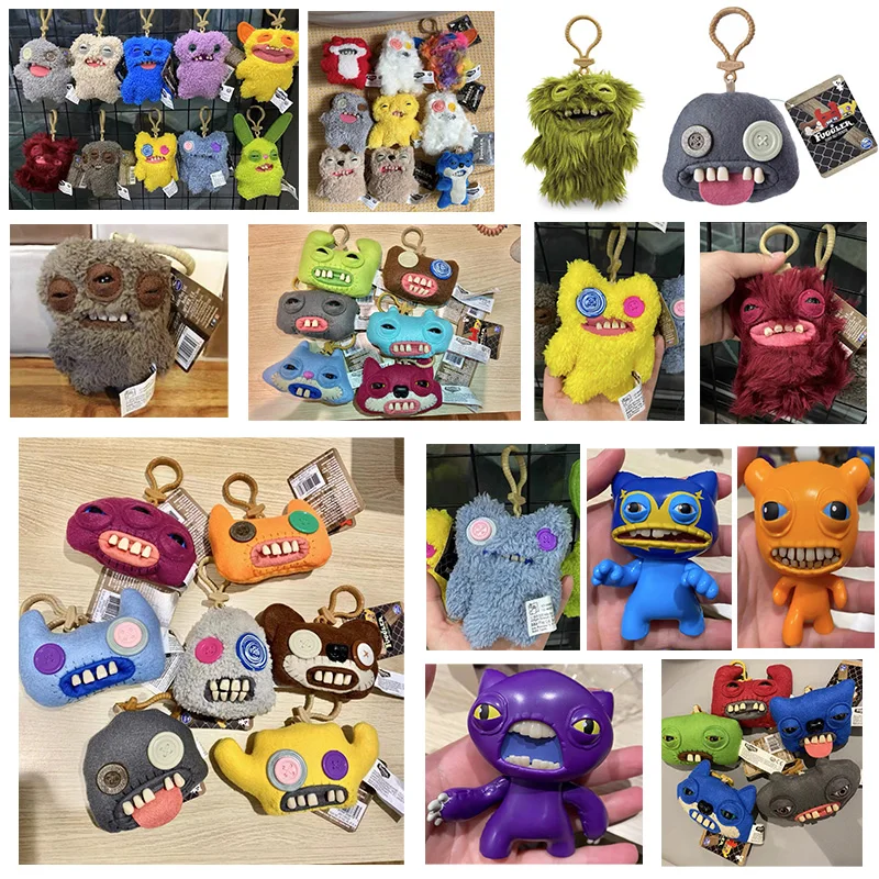 Nuovo Marchio Originale Fuggler Brutti Mostri Denti Peluche Peluche Portachiavi Ciondolo Borsa Accessori Per Bambole Peluche Ornamento Giocattoli