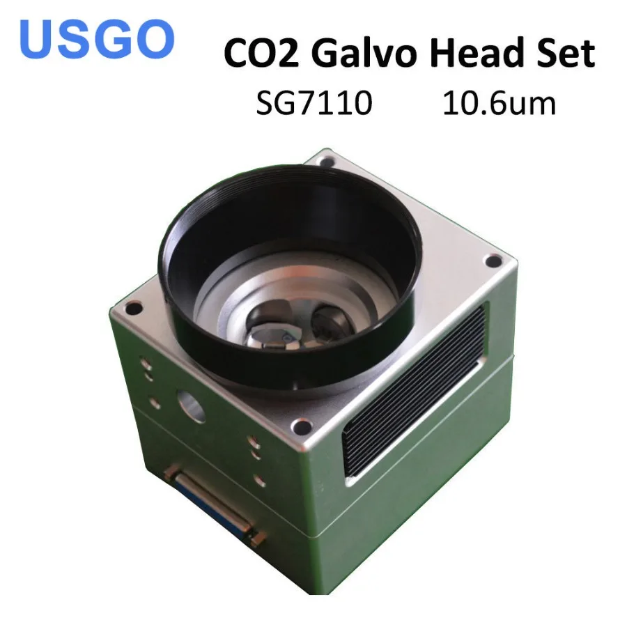 

USGO 10.6um 10600nm CO2 Laser Scanning Galvo Head SG7110 Input Aperture10mm Galvanometer Scanner with Power Supply Set