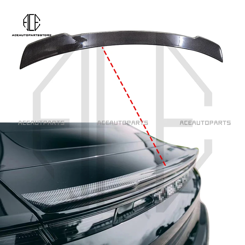 

For Porsche Taycan High Quality Full Carbon Fiber Rear Spoiler Styling Wing Car T Style Body Kit 2018-UP