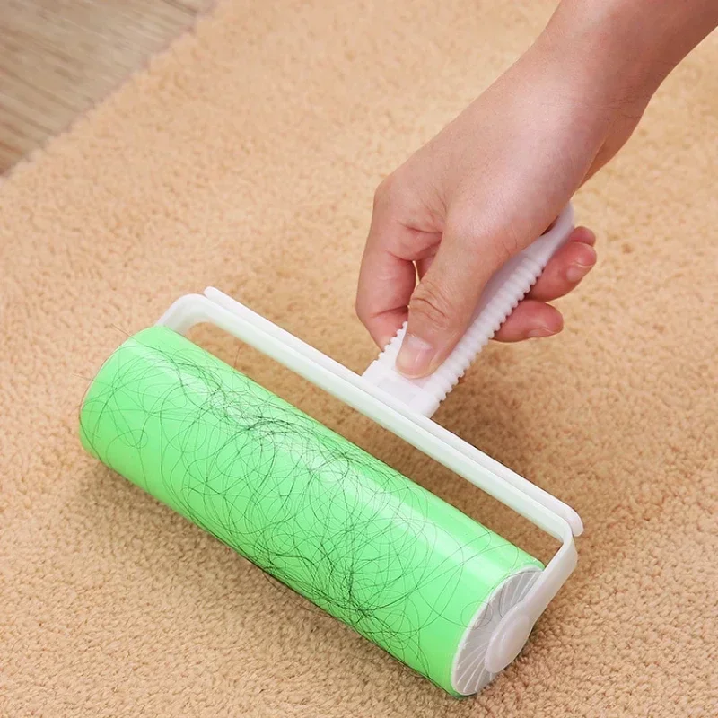 Large High quality New Washable Reusable Clothes Hair Pet Hair Sticky Roller Household Cleaning Portable Hair Remover Rolle 5