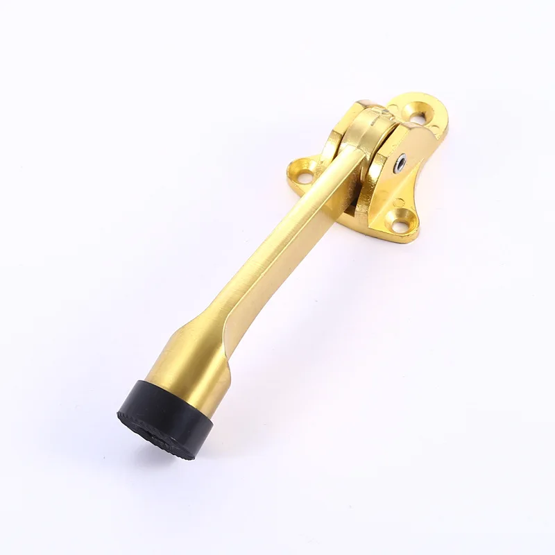 Magnetic Door Stopper Brushed Door Holder Catcher Rubber Buffer Wall Floor Mounted Stopper Home Holder