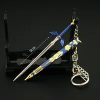 Tears of The Kingdom Figure Link Master Sword Keychain The Hyrule Fantasy Game Peripheral 9cm Sword Keychain Gifts Toys for Boys 1