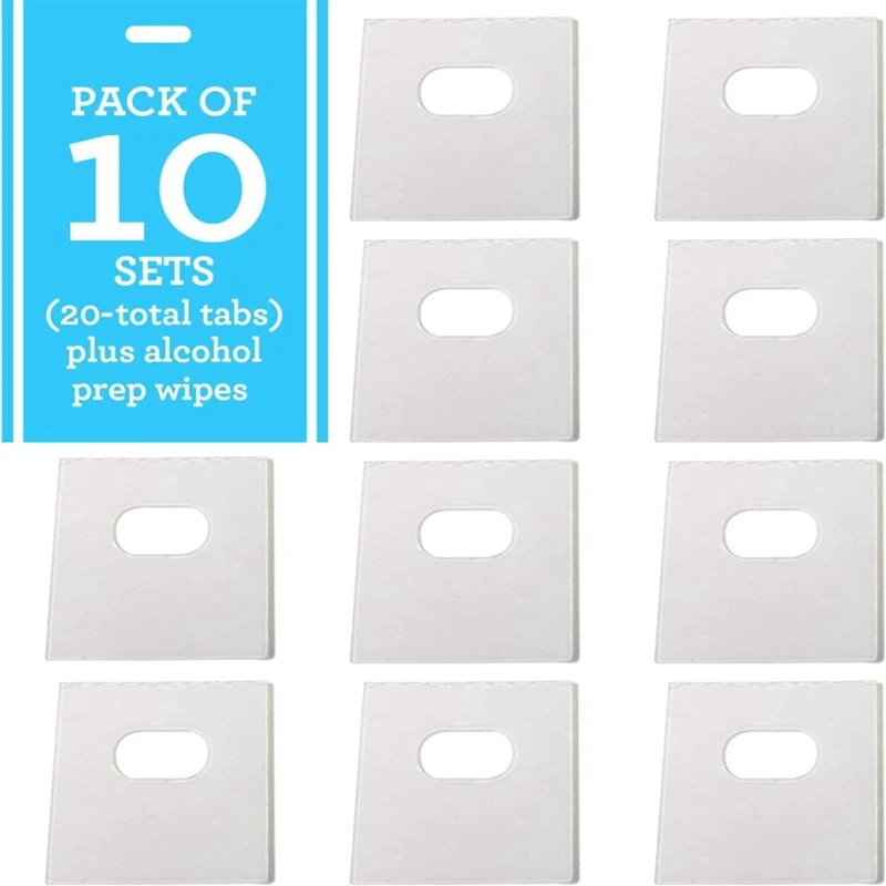 20 Pcs 수직 커튼 수리 키트 지우기 자체 접착 수리 스티커 테이프 